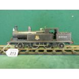 Scratch built O-Gauge Tank Engine No: 50909 painted black signs of rest £oration and touching up,