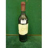 1982 single bottle of Chateau Margaux, label in a faded and ripped condition, minor issues to