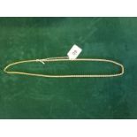 9ct gold link necklace, 19 grams  30 inches long