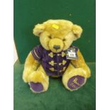 Harrods Millennium Teddy Bear in a seated position 10"