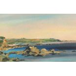 * Mary STORK (1938-2007) Watercolour ‘Towards Land’s End’, coastal view Inscribed and signed to