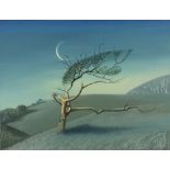 * Jonathan COUDRILLE (b.1945) Oil on board ‘Hawthorn Moon Winter’ Inscribed and dated 2007 to