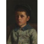 * Edwin HARRIS (1855-1906) Oil on canvas The Little Sailor Signed 13.5” x 9.5” (34.3cm x 24.1cm)