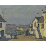 * James P. POWER (Exhibited 1924-1938) Oil on canvas Newlyn Harbour Signed 15.5” x 19.5” (39.4cm x