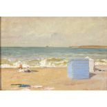 * Louis Augustus SARGENT (1881-1965) Oil on panel Porthminster Beach St Ives – figures before