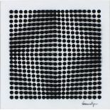 Victor VASARELY (1906-1997) Original signed print on plexi glass Untitled abstract – Op Art Dots