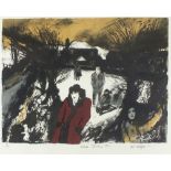 *Gill WATKISS (b.1938) Limited edition coloured print ‘Winter Bodmin Moor’ Numbered 81/100 in pencil