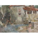 Sir William Russell FLINT (1880-1969) Limited edition coloured print A quiet pool – two girls