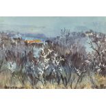 *Michael L. CADMAN (1920-2010) Watercolour & bodycolour ‘Lydlinch Common’ Inscribed Signed & dated