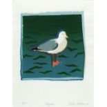 *Lieke RITMAN (b.1942) Coloured woodblock print ‘Seagull’ Inscribed in pencil Signed & numbered 10/