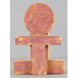 *Michael FINN (1921-2002) A wooden & painted cross 6” high (15.2cm) Provenance: Inscribed in