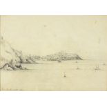 Early 19th Century Pencil drawing Inscribed St Ives from the Grotto & dated 1829 7.75” x 11” (19.7cm