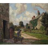 *John Anthony PARK (1878-1962) Oil on canvas The Farmers Wife – Kerris Farm Cornwall 19.5” x 23.