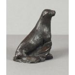 Alan R. JOHNSON Cold cast resin bronze Seal 5.5” high (14cm)