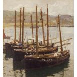 Harold HARVEY (1874 – 1941) Oil on canvas Waiting for the Tide Newlyn Harbour Signed & dated 1903