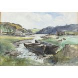 *Sidney James BEER  (1875-1952) Watercolour ‘Gweek’ – tidal estuary Inscribed Signed 10” x 14” (25.