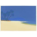 *John MILLER (1931-2002) Gouache ‘Beach I Goa – India’ Inscribed to verso Studio Stamp Signed &