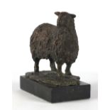 Roger DEAN (b.1937) A bronze sculpture of a Sheep Signed with monogramme & dated (19)96 7” high x 6”