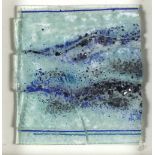 Lydia SPURRIER-DAWES (b.1961) Fused glass panel ‘Into the Waves’ Inscribed, signed & dated 09/09