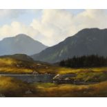 Eileen Meagher (b.1946) CONNEMARA SCENE oil on canvas signed lower left; with artist's card