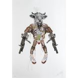 Anthony Micallef (British, b.1975) MYTHIC WEAPON - IMPROVISED MINOTAUR lithograph; (no. 74 from