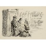 Jack Butler Yeats RHA (1871-1957) THE BAR, c.1890s-1900 ink signed lower left; with Waddington