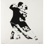 Blek le Rat (French, b.1951) LAST TANGO stencil; (no. 116 from edition of 145) signed lower right;