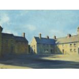 Thomas Ryan PPRHA (b.1929) MILLMOUNT SQUARE, DROGHEDA, 1978 oil on board signed lower left;