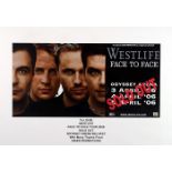 Westlife, Face to Face Tour A framed commemorative poster presented by Aiken Promotions to Louis