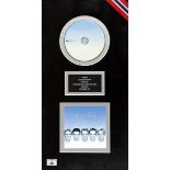 Westlife, 'Westlife' Framed commemorative disc authorised by IFPI and presented to Westlife, on