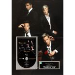 Westlife, 'The Love Album' Framed commemorative disc presented by Sony BMG Sweden to Shane Filan, on