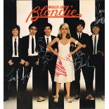 Blondie, Parallel Lines, Signed LP Record, 1978, Chrysalis Records, CDL 1192, signed in red felt tip