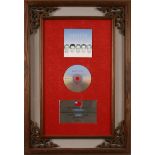 Westlife, 'Westlife' Framed commemorative disc, presented by BMG Taiwan to Louis Walsh, on achieving