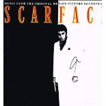 Al Pacino, Scarface, soundtrack, signed 1983, LP record, MCA Records, MCF 3198, signed to the