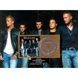 Westlife, 'Turnaround' Framed commemorative disc presented by BMG Sweden to Kian Egan, on