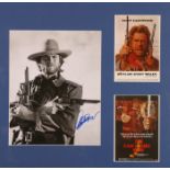 Clint Eastwood, signed photohraph (3) A signed 10 x 8" photograph of Eastwood as the man with no