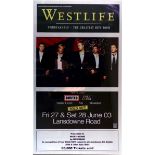 Westlife, Unbreakable - The Greatest Hits Tour Framed commemorative poster presented by MCD/OBAM