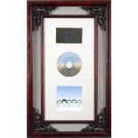 Westlife, 'Westlife' Framed commemorative disc, presented by BMG Taiwan to Louis Walsh, on achieving