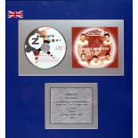 Boyzone, 'Coming Home Now' Framed commemorative disc presented to Louis Walsh (mistakenly