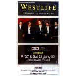 Westlife, Unbreakable - The Greatest Hits Tour Framed commemorative poster presented by MCD/OBAM