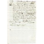 1800 and 1812 Documents from Lord Kilwarden and Lord Norbury, signed by both men. Lord Kilwarden,