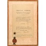 1793 Paris, Tribunal Criminel, death sentence A document dated 21 May 1793 passing sentence of death
