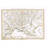 1785-1827. Russia & Poland. A collection of 5 Hand Coloured Maps. This collection of French produced
