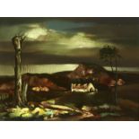 Daniel O’Neill (1920-1974) LANDSCAPE COUNTY DOWN, c.1955 oil on board signed lower right; titled