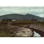 Maurice MacGonigal PRHA HRA HRSA (1900-1979) BOG LANDSCAPE, WEST OF IRELAND oil on board signed