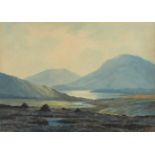 Douglas Alexander (1871-1945) NEAR BALLYNAHINCH and AT KYLEMORE, CONNEMARA (A PAIR) watercolour; (2)