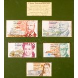 C" Series Five Pounds to One Hundred Pounds collection." Five Pounds 15-10-99, Ten Pounds 02-07-