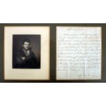 Circa 1841 Daniel O'Connell signed Declaration. A one-page manuscript, in a secretarial hand, ...