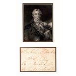 1836 Sir Arthur Wellesley, the Duke of Wellington, signed 'Freepost' envelope. An envelope hand