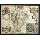 1610 Speed, John, The Province of Connaught: With the Citie of Galwaye described. Printed map with